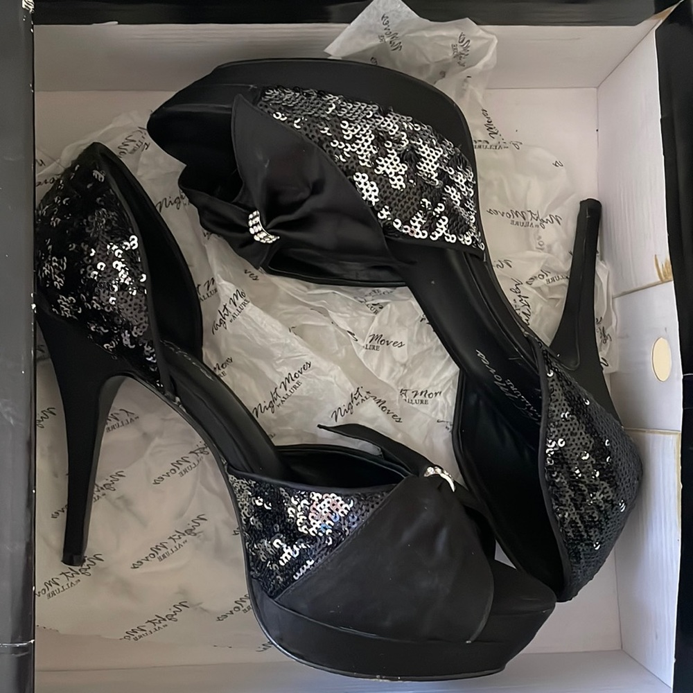 Night moves by allure sequined heel